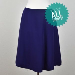 Spenser Jeremy Petites Purple Skirt Sz 8 100% Silk